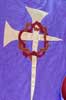 Cross & Crown purple and maroon chausable