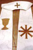 white and gold Ordination stole