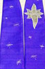 Star of Wonder silver on purple or blue stole